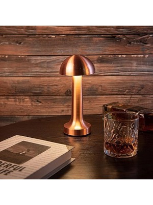 Yemek Masası Lambası Şarjlı Otel Restoran Cafe Masa Lambası Dimmerli Dekoratif Abajur Cata Lizb