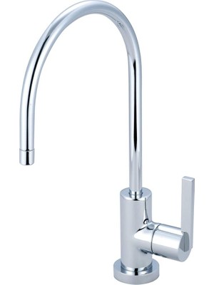 Kingston Brass KS8191CTL Continental Tek Saplı Su Filtrasyon Bataryası, Cilalı Krom, 12,7 cm