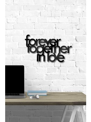 Moontime Alaçatı Forever Together In Love Ahşap Duvar Yazısı