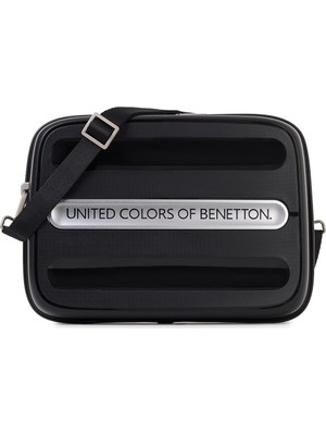 United Colors Of Benetton Unisex Yetişkin Kozmetik Çantası, Siyah, Seyahat Çantası 9 Inç