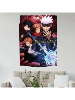 Moontime Alaçatı M F Anime Jujutsu Kaisen Duvar Halısı
