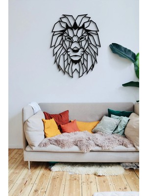 Moontime Alaçatı Duvar Dekorasyonu Mdf Aslan Tablosu