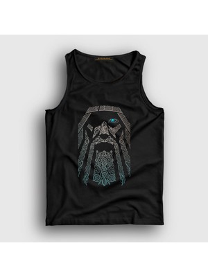 Presmono Unisex Siyah Odin Vikings Atlet