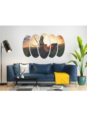 Moontime Alaçatı Atlı Savaşçı Mdf TABLO-2964