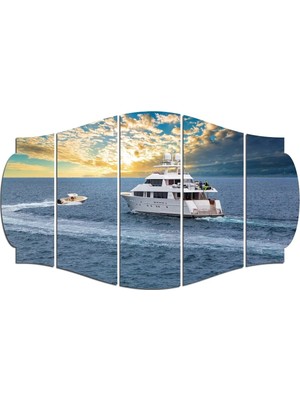 Moontime Alaçatı Tekne Deniz Mdf Tablo 1376 (Model C)