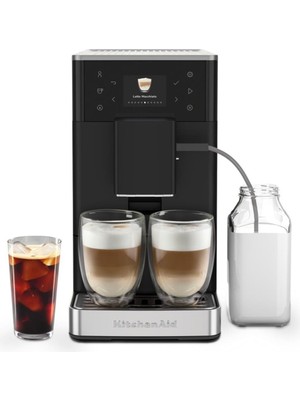 Kitchenaid Tam Otomatik Espresso Makinesi Kf3 Buzlu Kahve Özellikli - Matte BLACK-5KES8453EBM