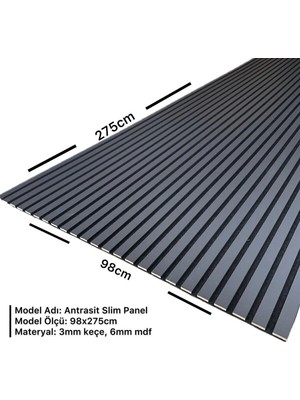 Moontime Alaçatı Slim Panel Antrasit