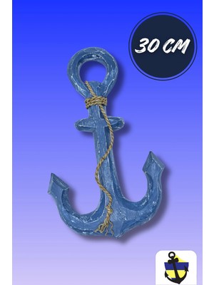 Moontime Alaçatı Dekoratif Ahşap Gemi Çapası 30CM