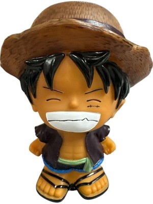 Piece Luffy Figürlü Kumbara Plastik 20 cm Mor