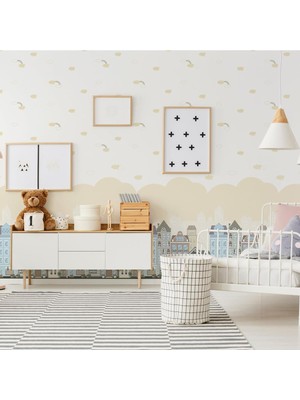 Odası Bebek Odası Pencere Poster Duvar Kağıdı Gökkuşağı