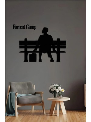 Moontime Alaçatı Forrest Gump Duvar Dekoru - Ahşap Dekorasyon - Duvar Süsü 50 x 40