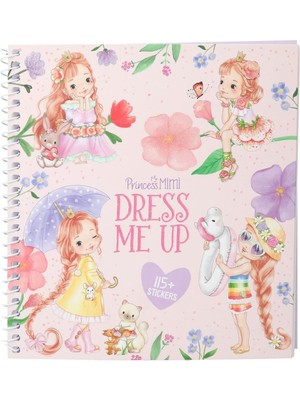 Depesche 13577 Princess Mimi - Dress Me Up Çıkartma Kitabı, 24 Sayfa, Prenses Kıyafetleri Tasarl