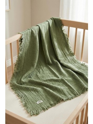Hamur 4 Katlı Müslin Bebek PIKESI%100 Pamuk 85X100 cm Yenidoğan Bebek Arabası Puset Örtüsü Ba