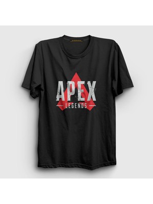 Presmono Unisex Siyah Logo Apex Legends T-Shirt
