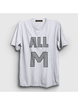 Presmono Unisex Beyaz All M Anime Boku No Hero Academia T-Shirt