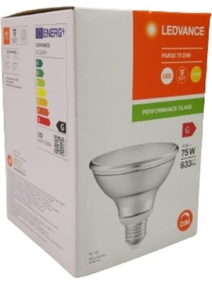 PAR30 10W LED Spot Ampul, Dimlenir, 2700K Sarı Işık, E27