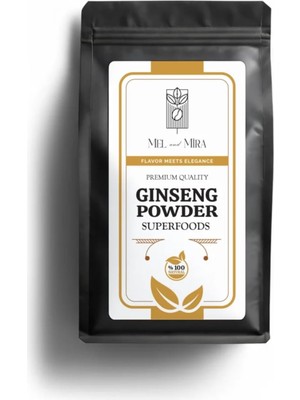 Ginseng Kökü Tozu 100G. Öğütülmüş Kırmızı Kore Ginsengi, Gerçek Saf Ginseng Panax