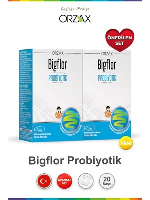 Bigflor Probiyotik Prebiyotik 10 Saşe, Set Of 2