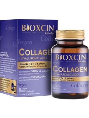 Collagen & Hyaluronic Acid, 30 Tablet, 1050 Mg Hidrolize Kolajen