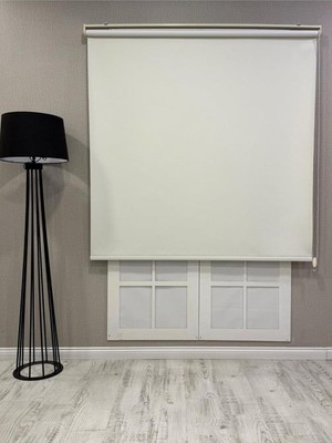 %100 Işık Geçirmez Blackout Stor Perde, Krem, 200 x 260