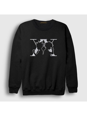 Presmono Unisex Siyah Killua And Gon Anime Hunter x Hunter Sweatshirt