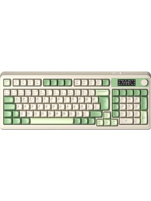 S99 Pro Retro Rgb Gaming 3 Modlu Bluetooth/2.4ghz/usb-C Kablosuz Makrolu Türkçe Q Klavye (Yeşil)
