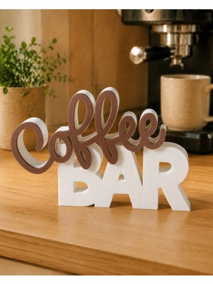Sylva Concept Coffee Bar Yazılı Dekoratif Masaüstü Obje – Kahve Köşesi Dekoru
