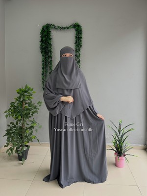 Yüsra Collection Tesettür Asel Takım Elbise Sufle Peçe 3’lü