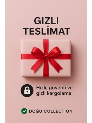 Doğu Collection Kalp Desenli Transparan Fantezi Takım | Kopçalı Büstiyer & Mini Etek | Şık Lingerie