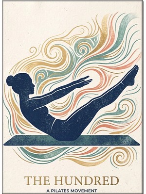 Bedeko Yoga Yapan Kadın Minimalist Mdf Ahşap Tablo