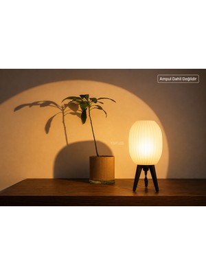 Yapı3D Dekoratif Masa Lambası Abajur | Modern Gece Lambası | Salon, Yatak Odası ve Çalışma Masası Için Şık