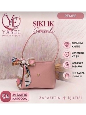 Yasel Takı & Çanta Fular Detaylı Omuz & El Çantası Suni Deri