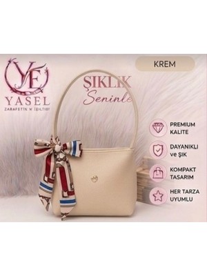 Yasel Takı & Çanta Fular Detaylı Omuz & El Çantası Suni Deri