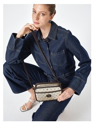 Esranın Dünyası Pierre Cardin Altın Çapraz Çanta 05PO25Y1887-MN