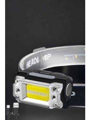 Poebgo Familys Kafa Lambası LED Fener Pratik Taşınabilir Ayarlanabilir USB Şarjlı
