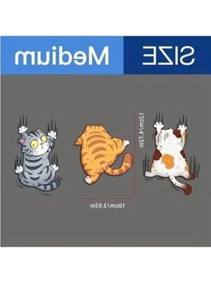 Aydogan's 3'lü Kedi Temalı Arabaya Yapışan Sticker Seti