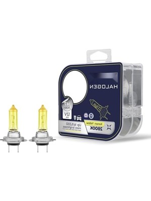 Aydogan's Yüksek Kaliteli 12V H7 55W Sarı Işık Ampul Seti (2 Adet)
