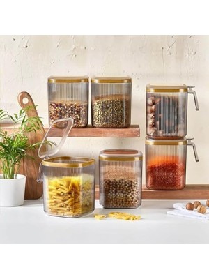 Aydogan's Kendinden Kapaklı Şeffaf Saklama Kabı, 2,5 Litre Kapasite