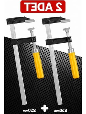 Aydogan's 50X250 mm Çelik Mobilyacı Işkencesi, 2 Adet, Güçlü ve Dayanıklı