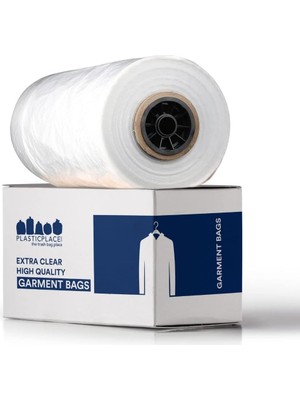 0 65 Mil Şeffaf Giysi Kuru Temizleyiciler Plastik Pantolon Çantası 21 x 7 x 30 577 Adet