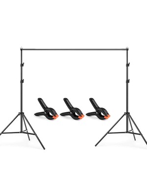 2 x 3 M 6 6 x 10 Ft Stüdyo Arka Plan Standı Tutucu Alüminyum Alaşım Ayarlanabilir Fotoğraf Ark