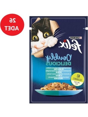 Aydogan's Çifte Lezzet Somon ve Alabalık Kedi Yaş Maması, 26 x 85 gr