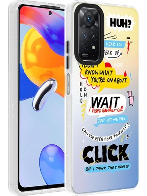 Xiaomi Redmi Note 12 Pro 4g Kılıf Kelime Decrux Sert Kapak Dayanıklı Darbe Karşıtı Koruyucu T