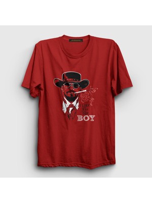 Presmono Unisex Kırmızı Jamie Film Django Unchained T-Shirt