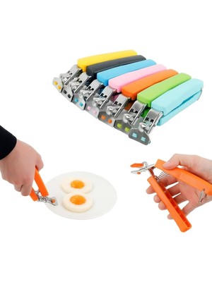 AyrStore Busstier Tava ve Tabak Tutucu Maşa Isıya Dayanıklı Kaymaz Kavrama ile Sıcak Tencere ve Tabak Ka