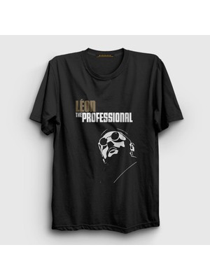 Presmono Unisex Siyah Cover Film Leon T-Shirt