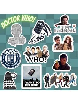 Aydogan's Doctor Who Sticker Seti | Laptop Notebook Telefon Etiket