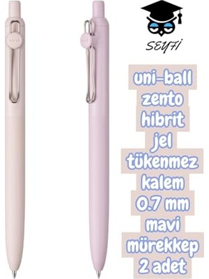 Aydogan's Seyfikirtasiye  Zento Hibrit Jel Tükenmez Kalem, 0.7 Mm, Mavi Mürekkep, 2 Adet