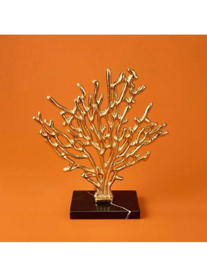 Moontime Alaçatı Deco Corallo Dekor - Gold - 34 cm