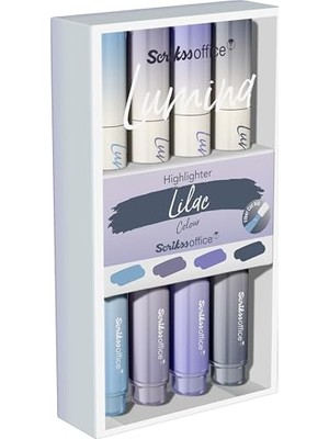 Aydogan's Scrikss Lumina Fosforlu Kalem Lilac, 4'lü Set, Lilac